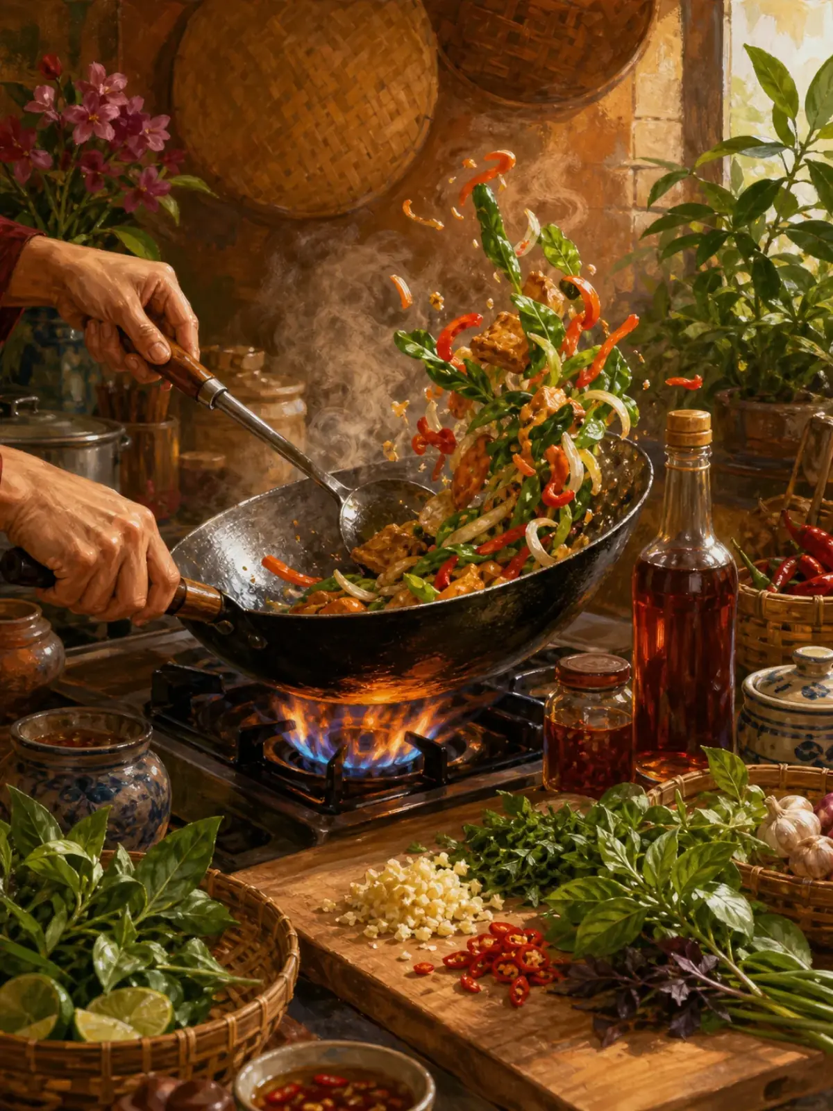 Cooking & Kitchen Vocabulary in Southern Vietnamese: Nấu, Xào, Kho, Chiên & Everything on the Stove