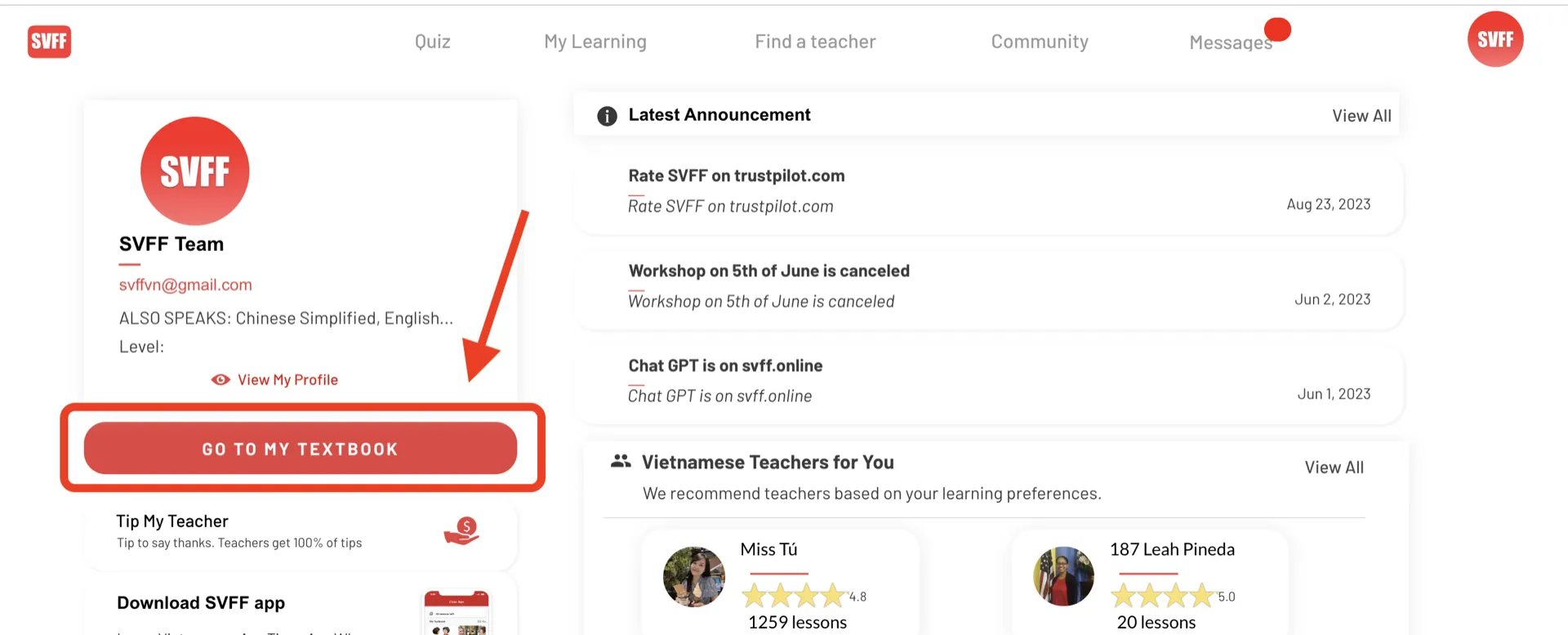 SVFF Online Courses
