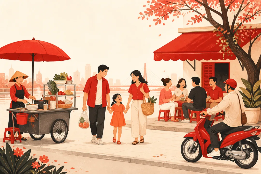 Illustration for the Vietnamese grammar pattern bao nhiêu