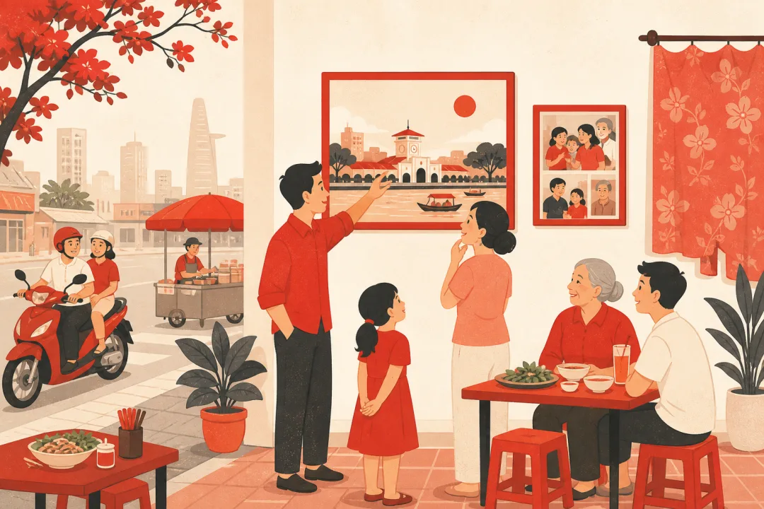 Illustration for the Vietnamese grammar pattern bức