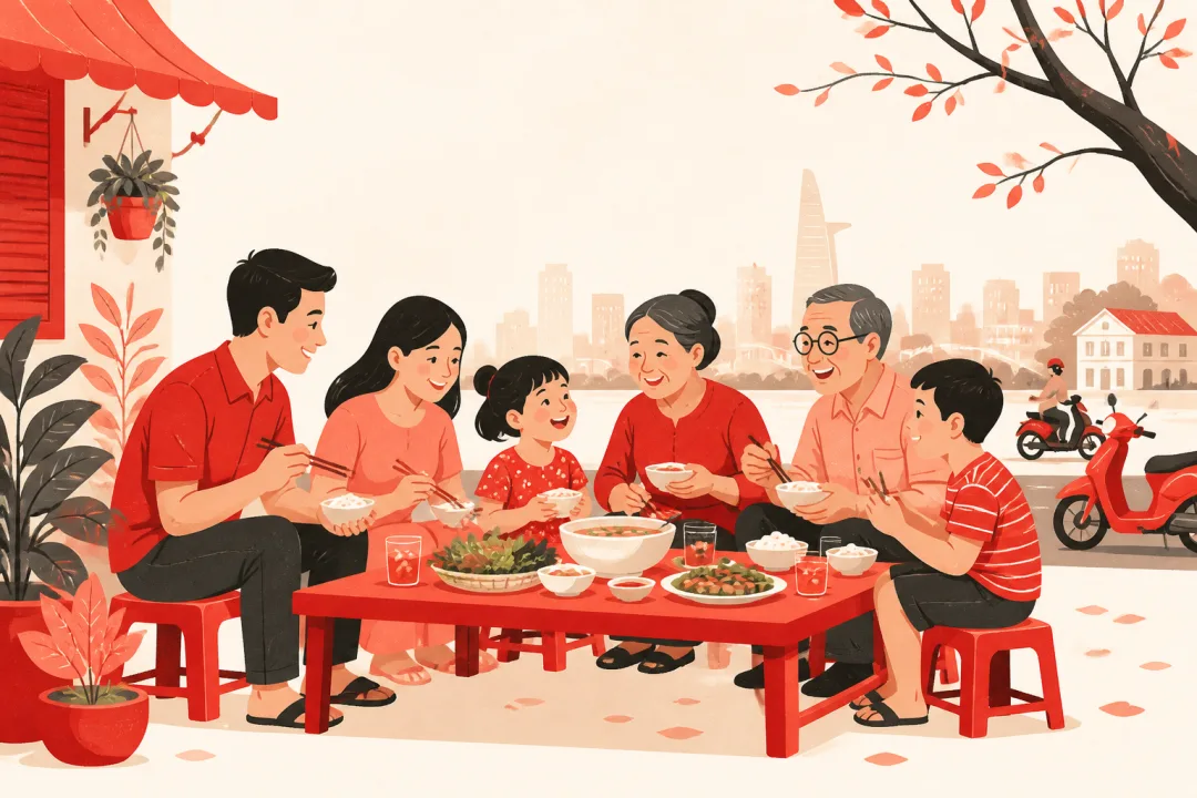 Illustration for the Vietnamese grammar pattern cả