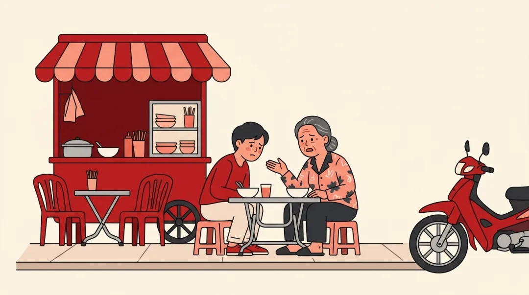 Illustration for the Vietnamese grammar pattern chớ
