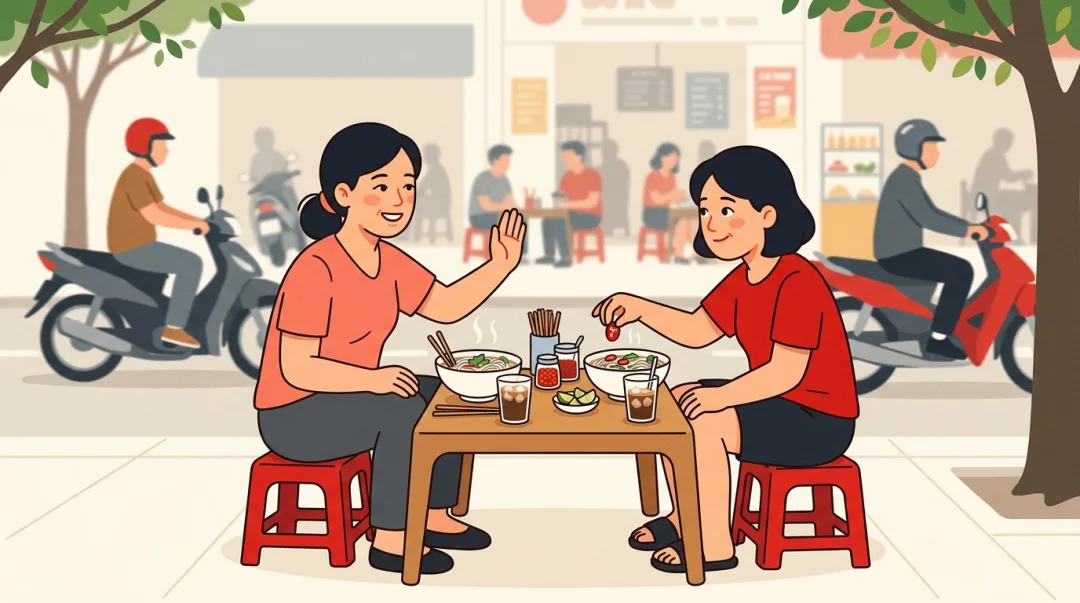 Illustration for the Vietnamese grammar pattern đừng