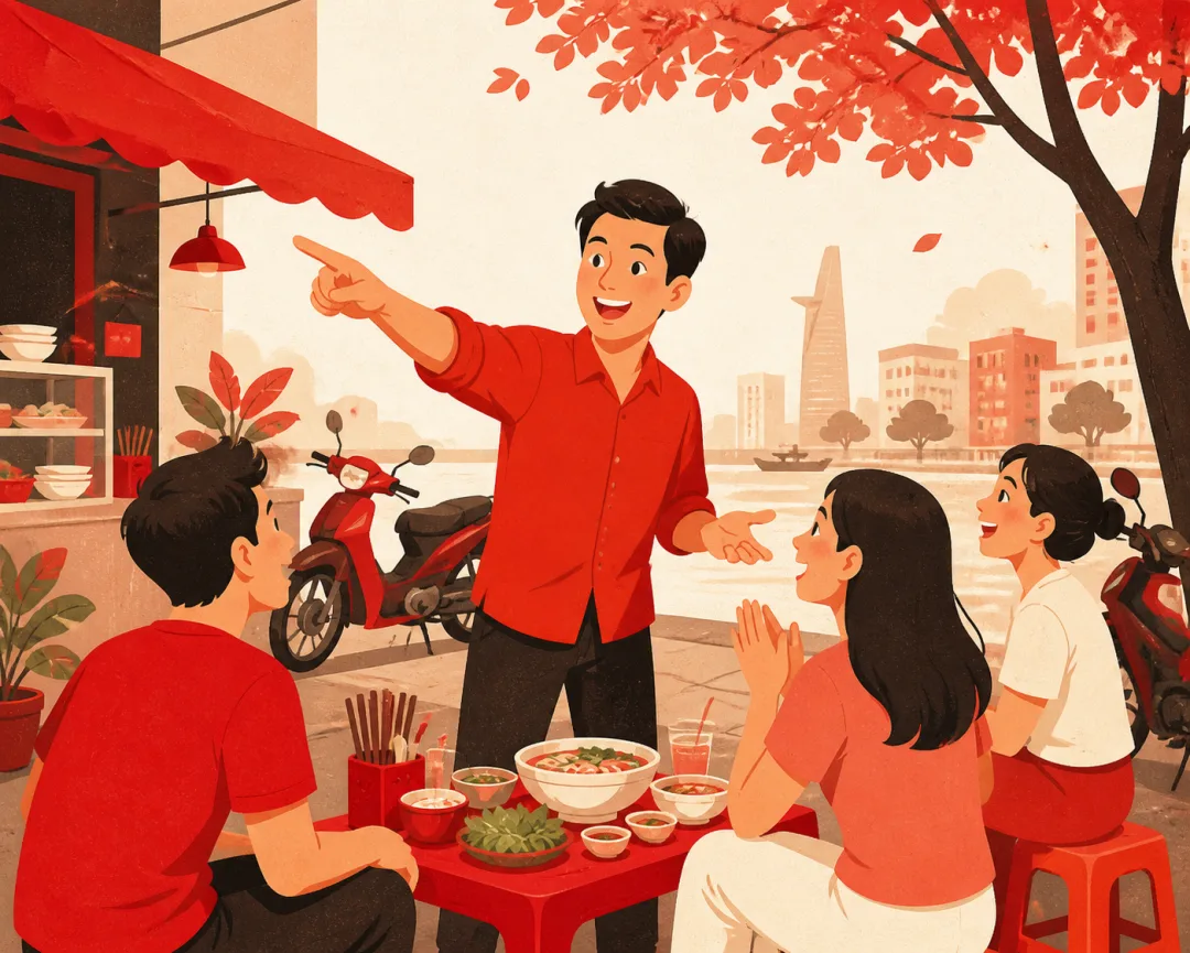 Illustration for the Vietnamese grammar pattern hãy