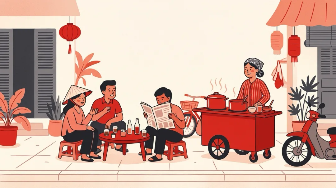 Illustration for the Vietnamese grammar pattern họ