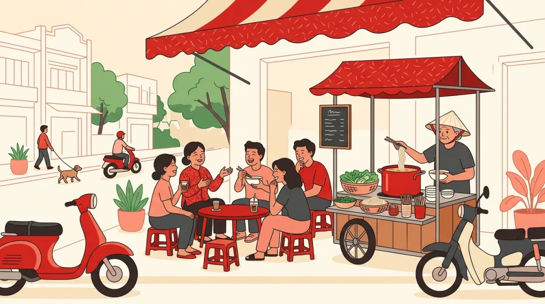 Illustration for the Vietnamese grammar pattern Mà