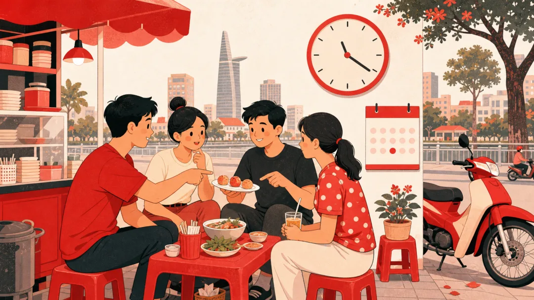 Illustration for the Vietnamese grammar pattern mấy