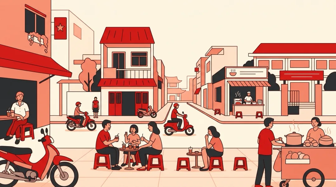 Illustration for the Vietnamese grammar pattern ngôi