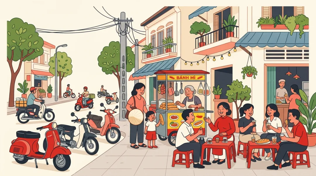 Illustration for the Vietnamese grammar pattern người