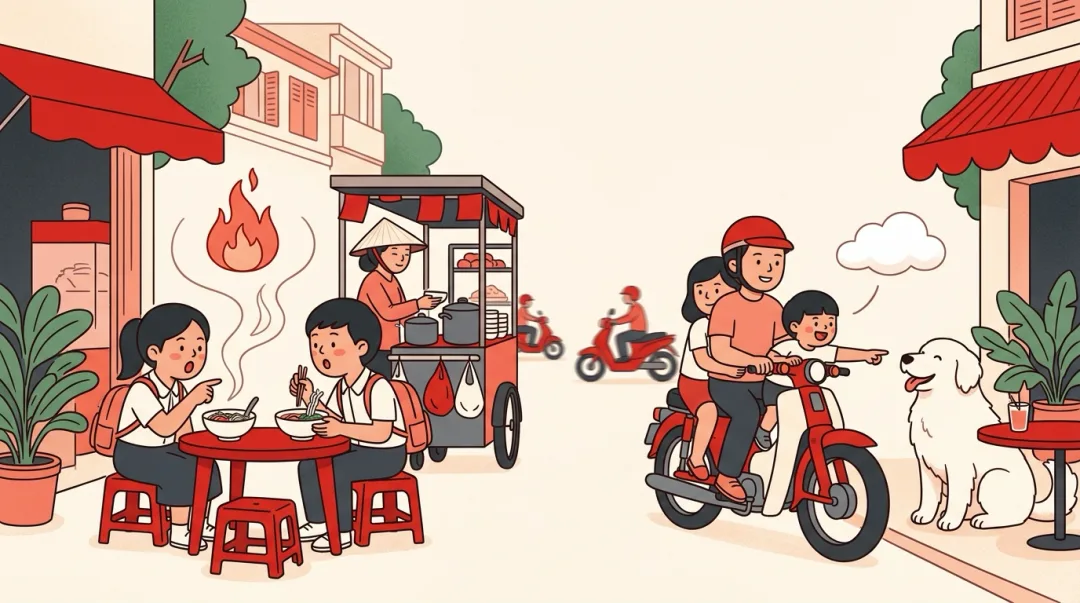 Illustration for the Vietnamese grammar pattern như
