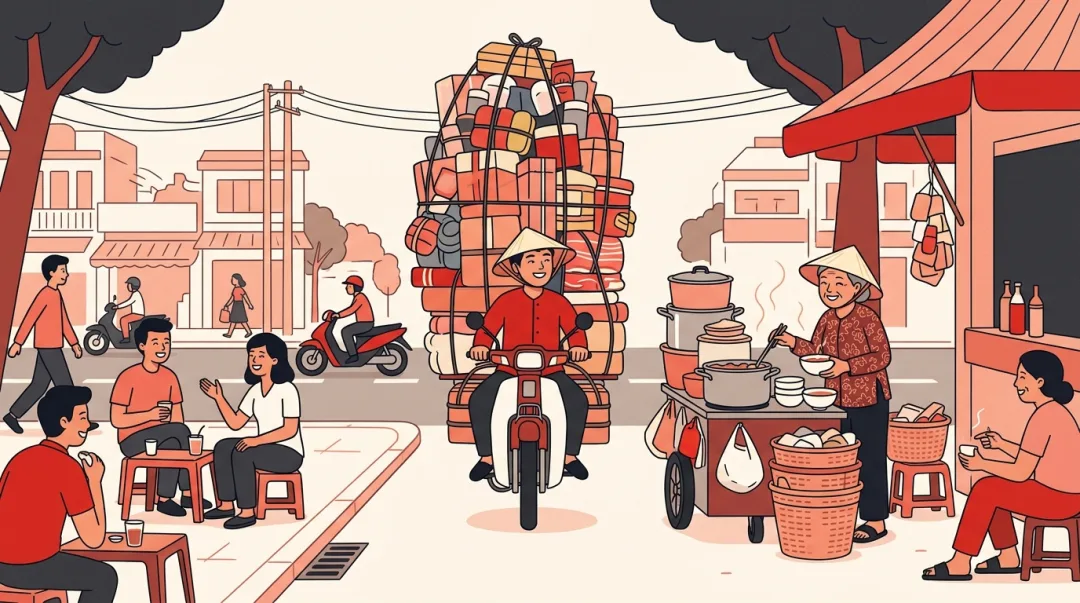 Illustration for the Vietnamese grammar pattern Những