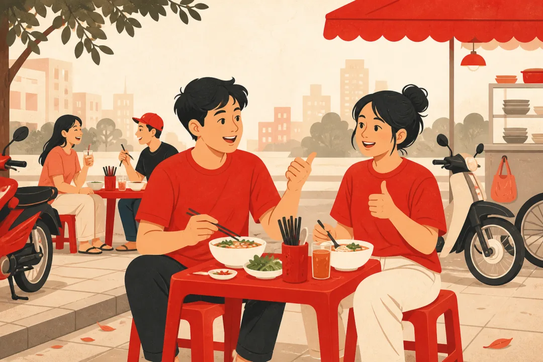 Illustration for the Vietnamese grammar pattern phải không