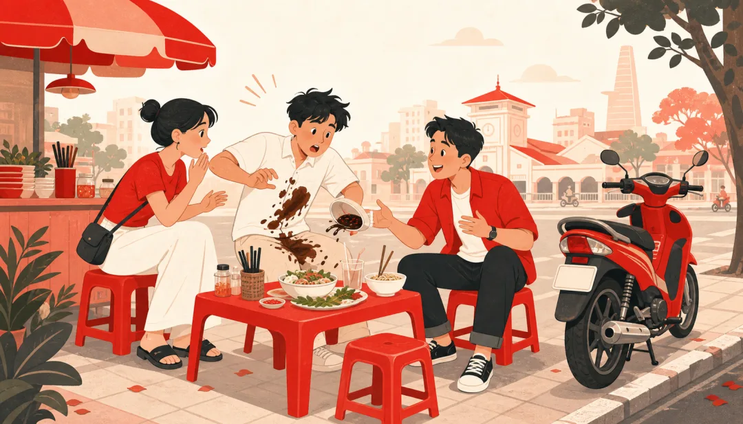 Illustration for the Vietnamese grammar pattern phải