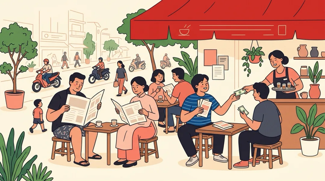 Illustration for the Vietnamese grammar pattern tờ