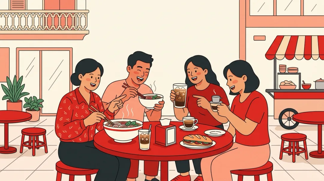 Illustration for the Vietnamese grammar pattern Comparison & Superlative — Hơn, Bằng, So Với, Nhất
