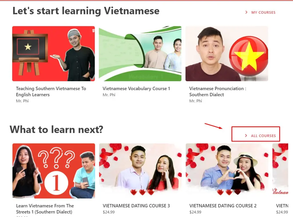 Trang My Courses